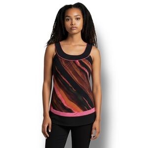 Heart Soul Women’s Sleeveless Round Neck Longline Top Boho Retro Indie Sleaze M